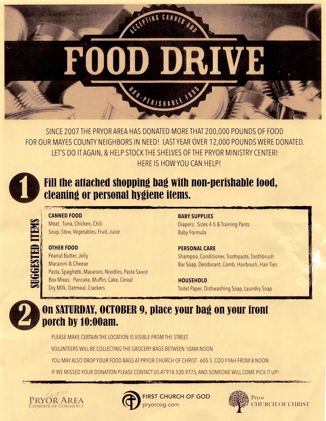 Why Great Days of Service Food Drive Matters